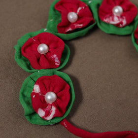  Traditional Handmade Fabart Hara Gulab Gajra