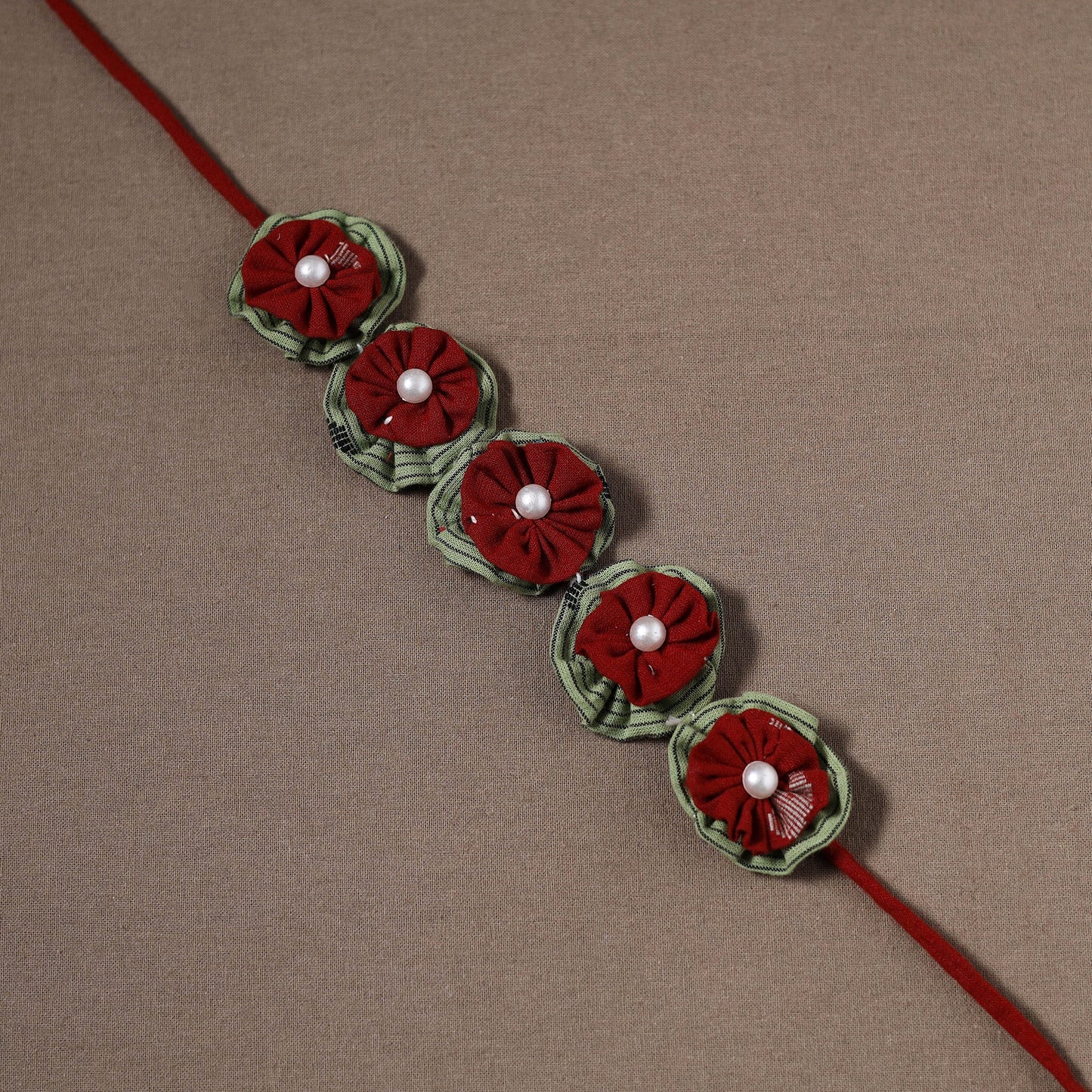  Traditional Handmade Fabart Haryali Gul Gajra