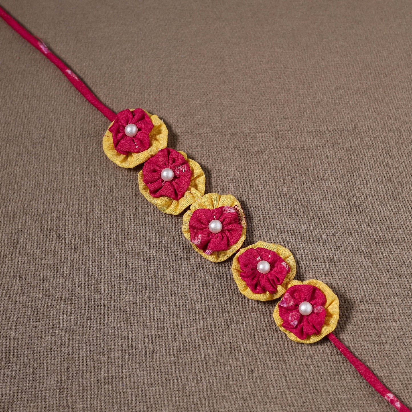  Traditional Handmade Fabart Marigold Gajra