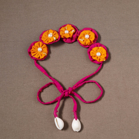  Traditional Handmade Fabart Rosey Chandni Gajra