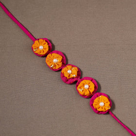  Traditional Handmade Fabart Rosey Chandni Gajra