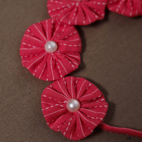  Traditional Handmade Fabart Rosy Bela Gajra