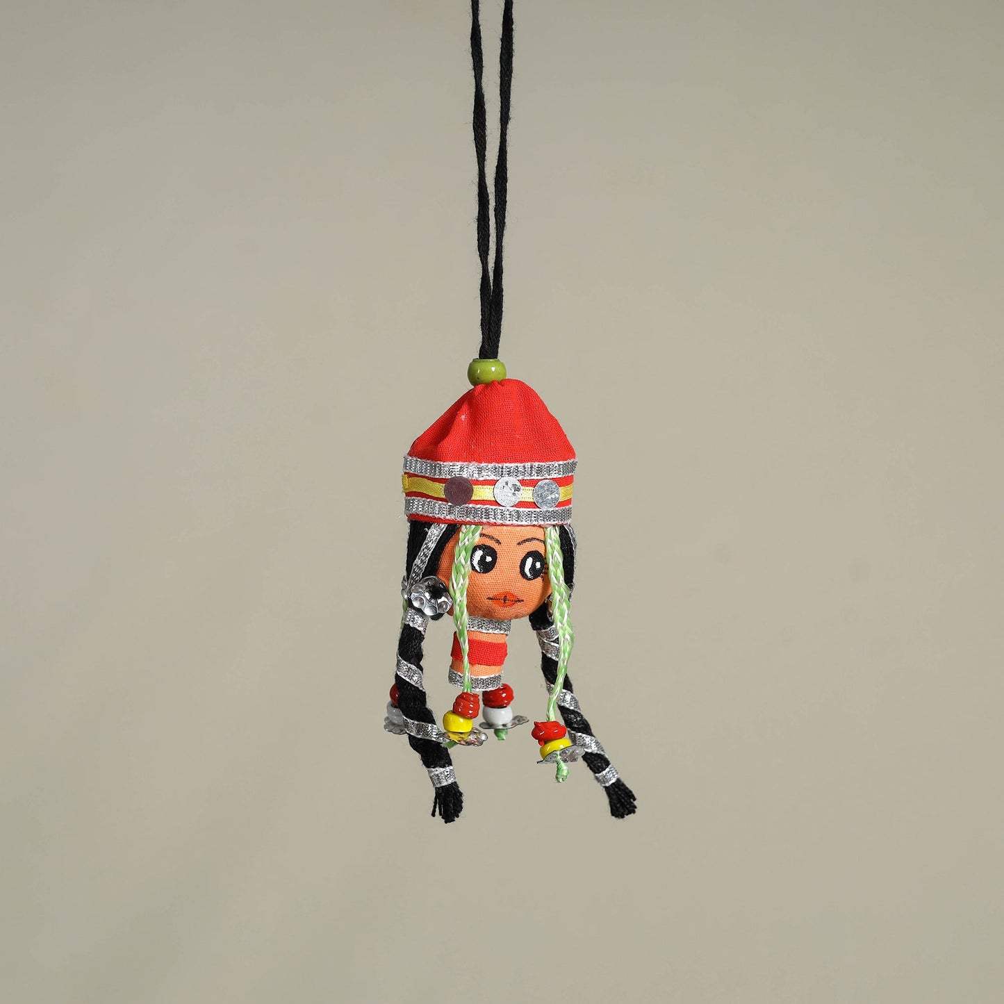 Traditional Handmade Rajasthani Doll Face / Car Hanging
