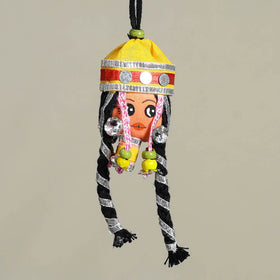 Traditional Handmade Rajasthani Doll Face / Car Hanging