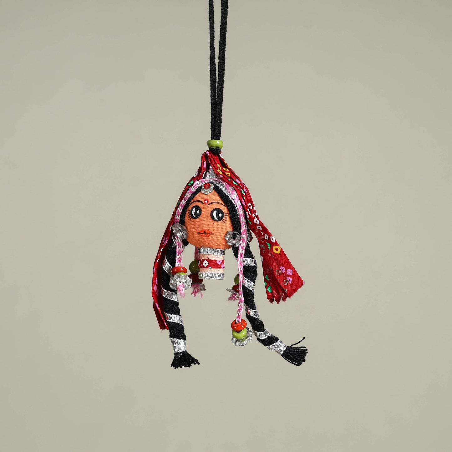 Traditional Handmade Rajasthani Doll Face / Car Hanging