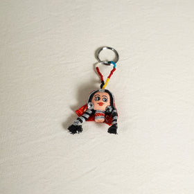 Traditional Handmade Rajasthani Doll Face Keychain