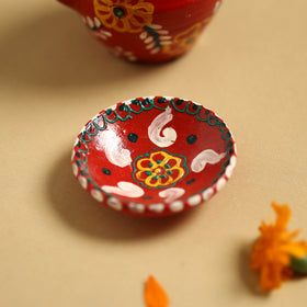  Traditional Handpainted Clay Karwa Chauth Pooja Kalash 