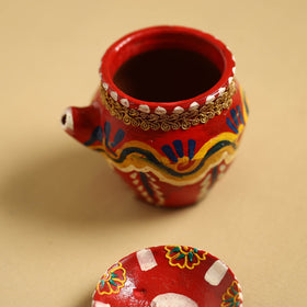  Traditional Handpainted Clay Karwa Chauth Pooja Kalash 