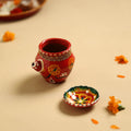  Traditional Handpainted Clay Karwa Chauth Pooja Kalash 
