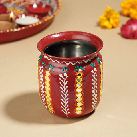  Traditional Handpainted Lota/Pooja Kalash 