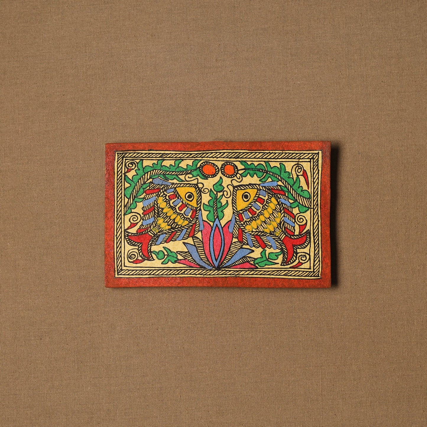 Traditional handpainted madhubani painting by hira devi (3