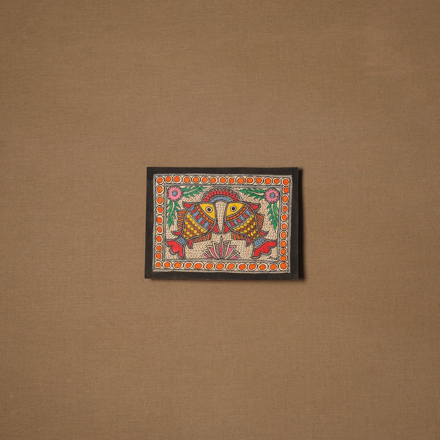 Traditional handpainted madhubani painting by hira devi (5