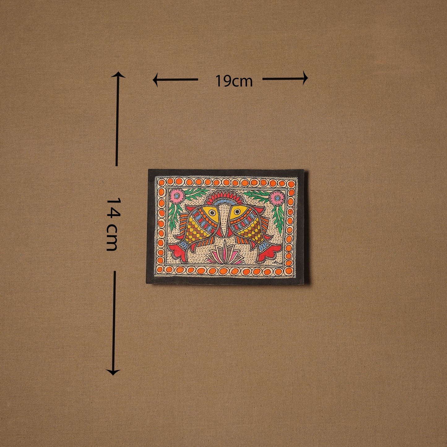 Traditional handpainted madhubani painting by hira devi (5