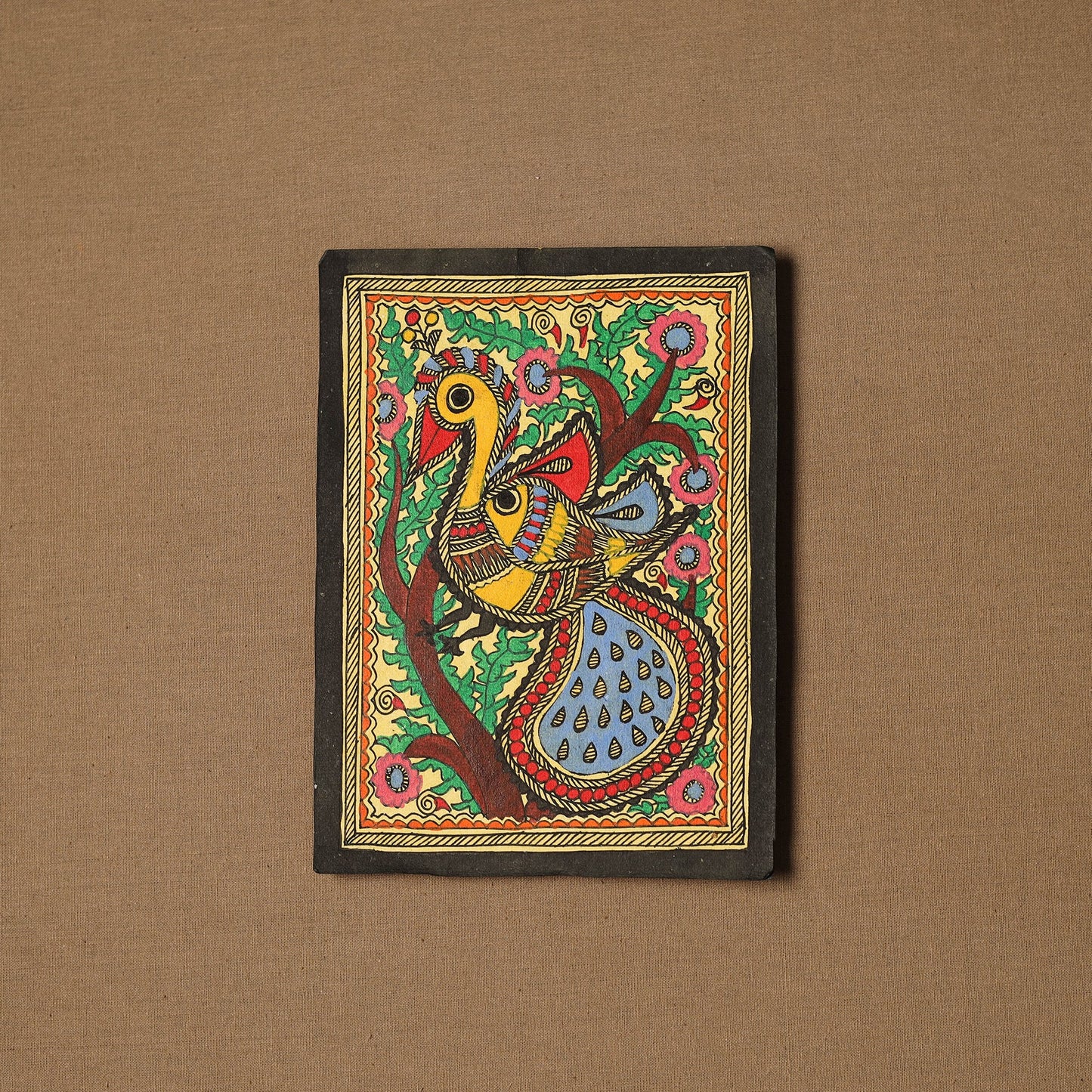 Traditional handpainted madhubani painting by hira devi (7