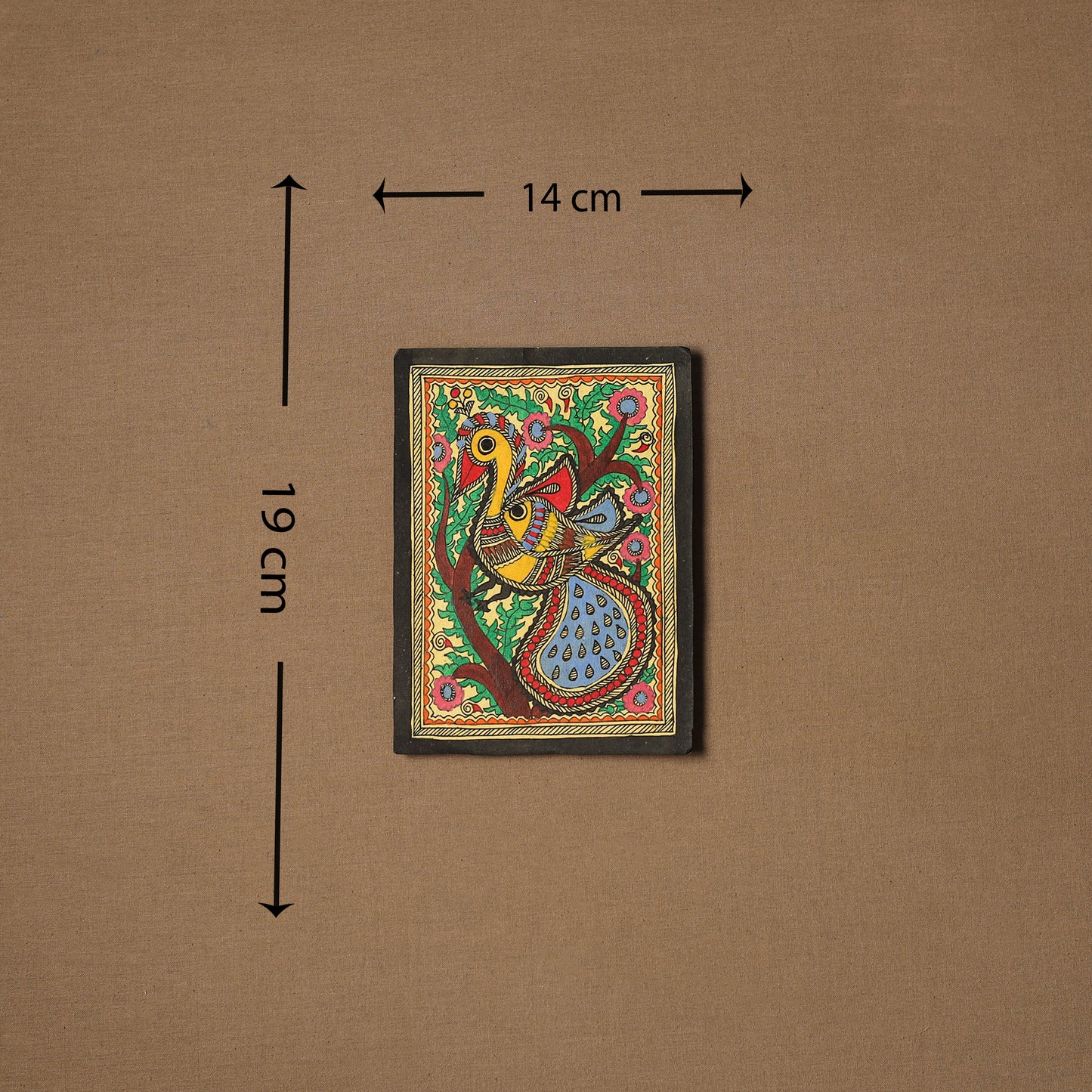 Traditional handpainted madhubani painting by hira devi (7