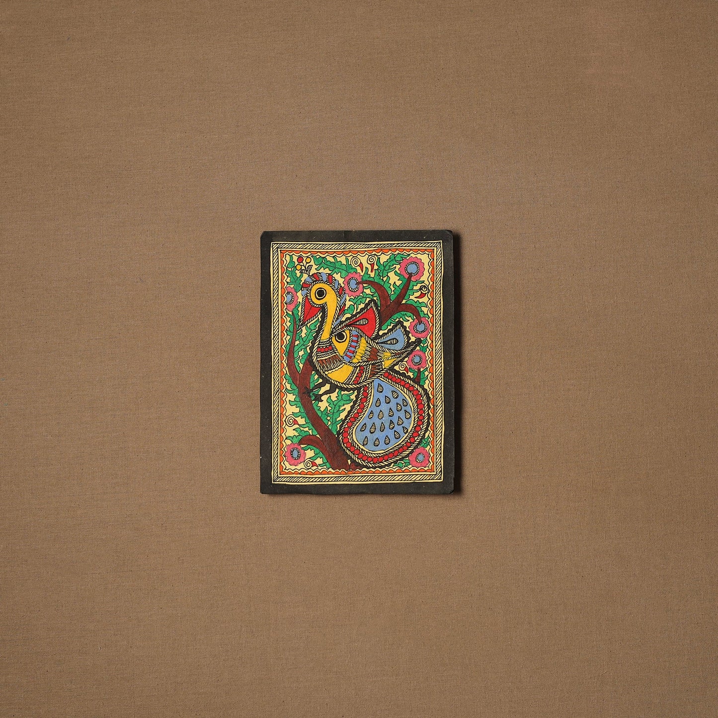 Traditional handpainted madhubani painting by hira devi (7