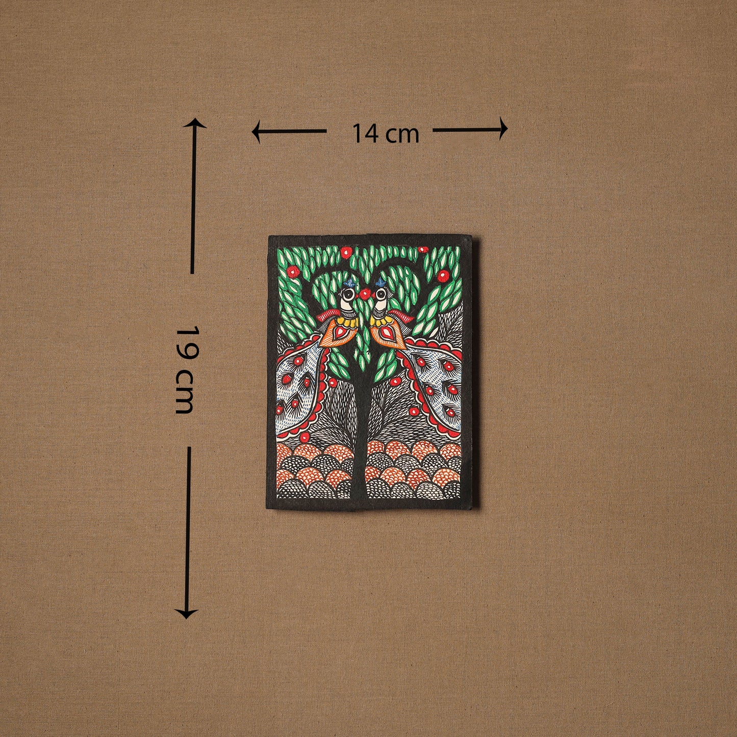 Traditional handpainted madhubani painting by hira devi (7