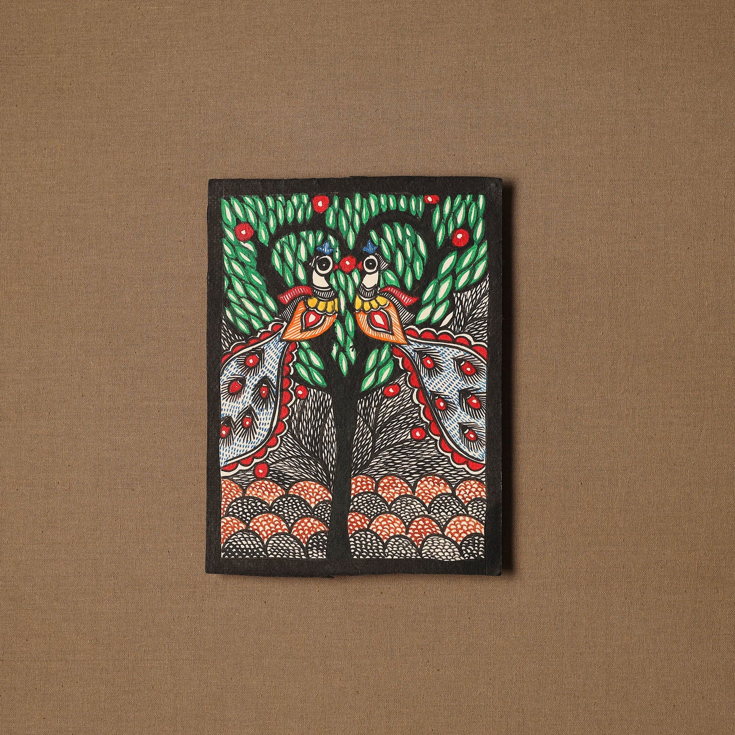 Traditional handpainted madhubani painting by hira devi (7