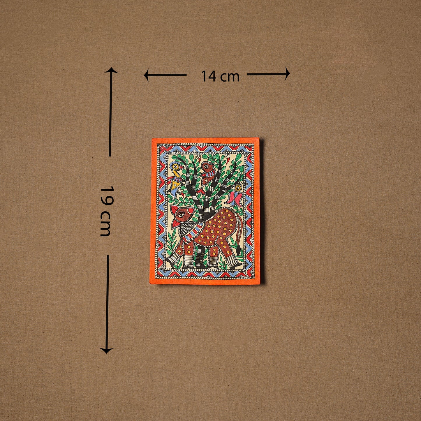 Traditional handpainted madhubani painting by hira devi (7