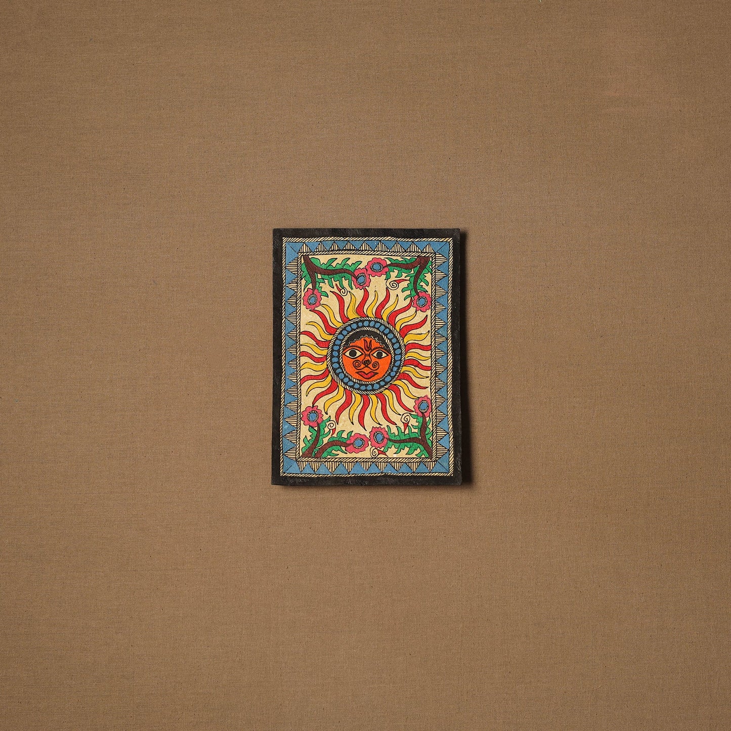 Traditional handpainted madhubani painting by hira devi (7