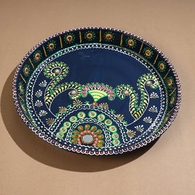  Traditional Handpainted Stainless Steel Pooja Thali 