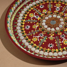  Traditional Handpainted Stainless Steel Pooja Thali 