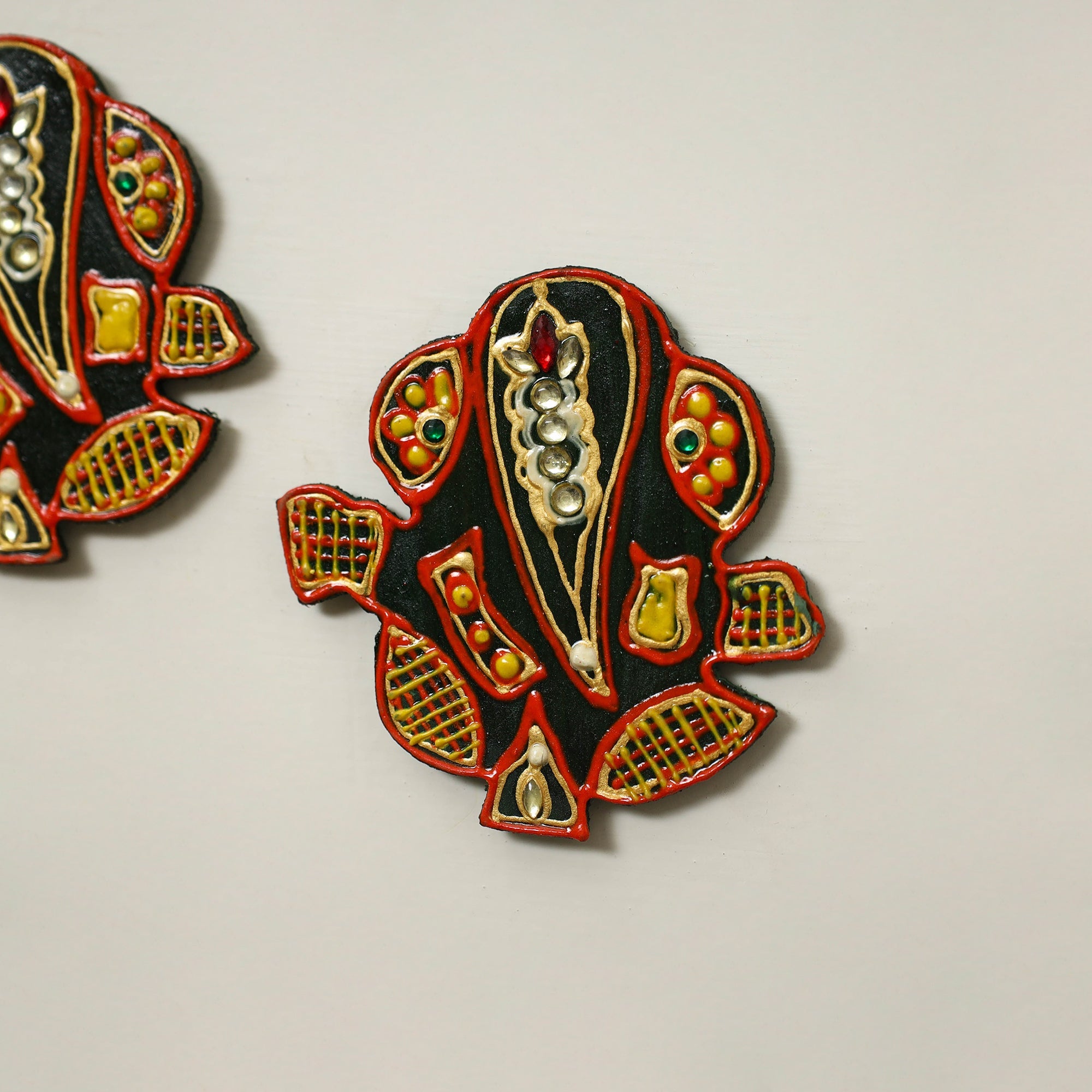  Hand Painted Wooden Lord Ganesha for Home Décor Online in India