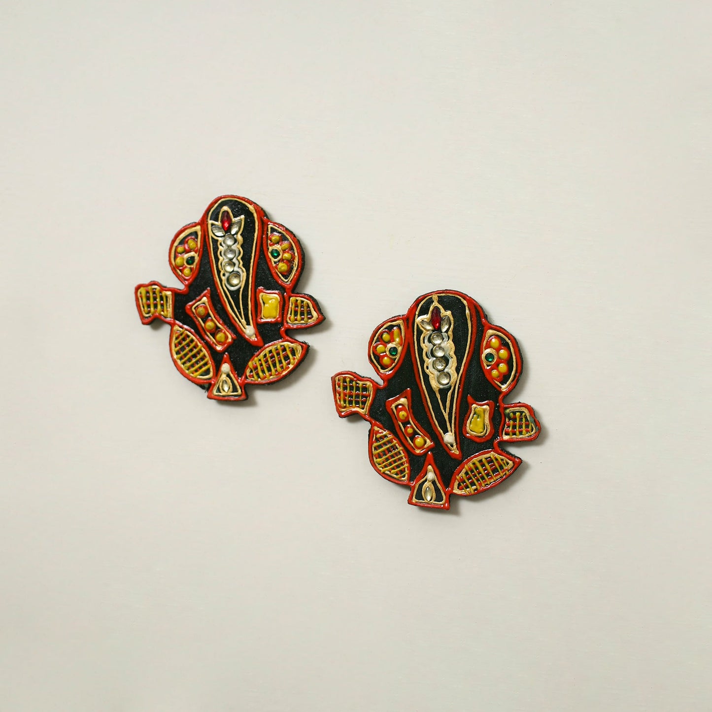  Hand Painted Wooden Lord Ganesha for Home Décor Online in India