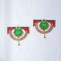  Traditional Handpainted Wooden Shubh Labh Hanging (Set of 2) 