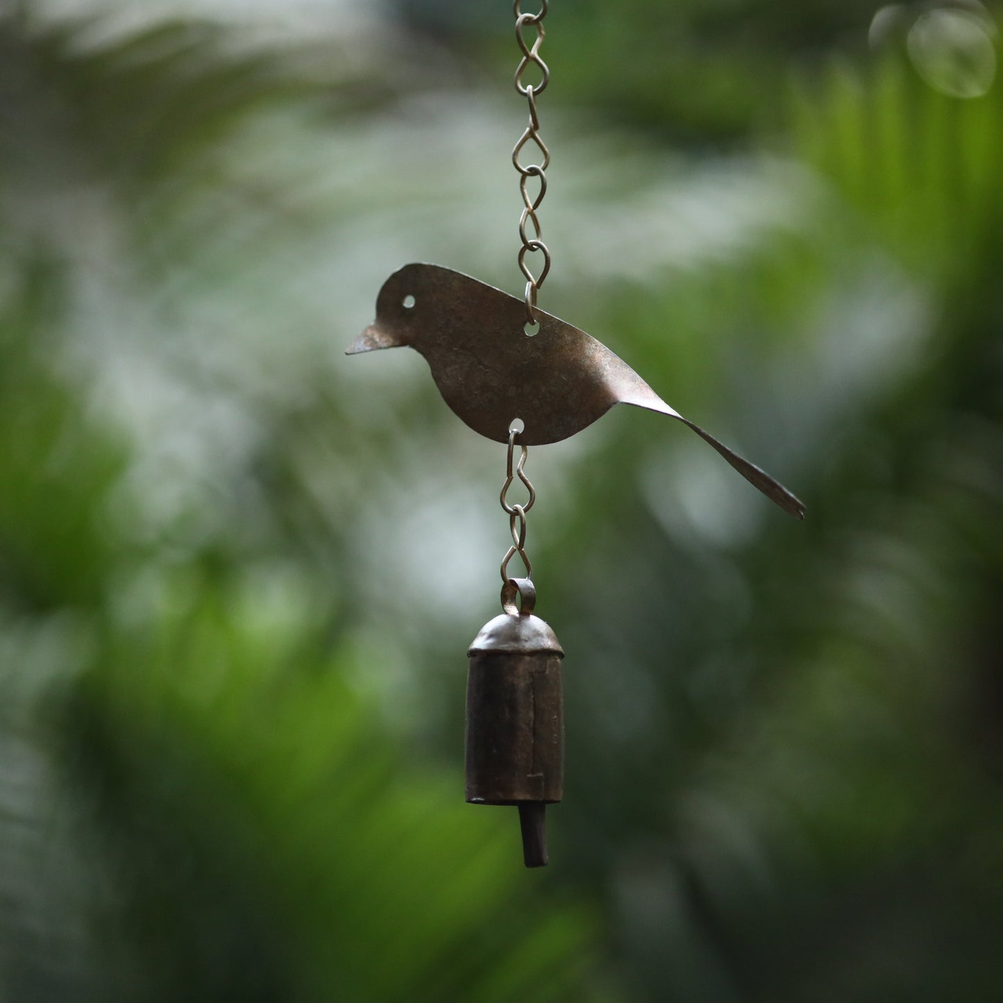 Traditional kutch copper coated iron bell bird chimes 11