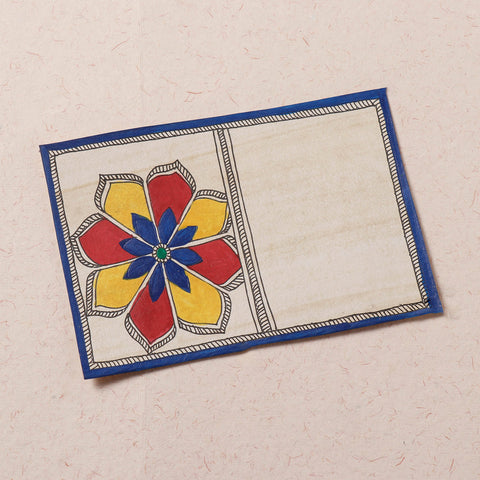  Traditional Madhubani Handpainted Postcard 