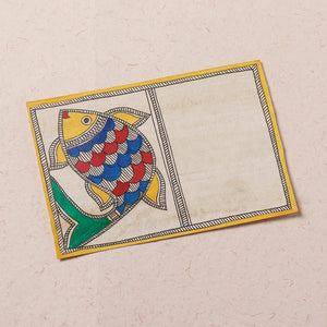  Traditional Madhubani Handpainted Postcard 
