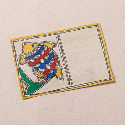  Traditional Madhubani Handpainted Postcard 