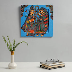  Traditional Madhubani Handpainted Wooden Wall Frame / Hanging 
