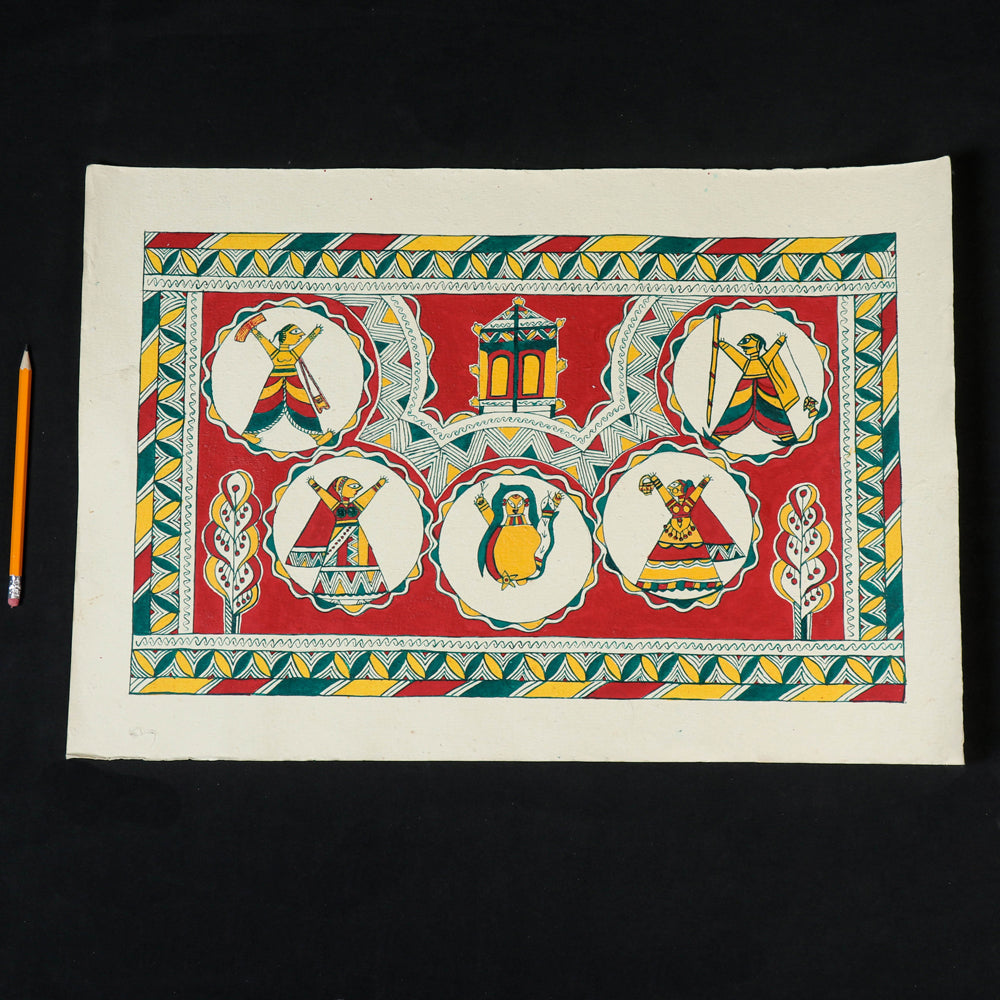  Manjusha Painting On Handmade Paper 