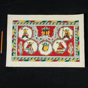  Manjusha Painting On Handmade Paper 