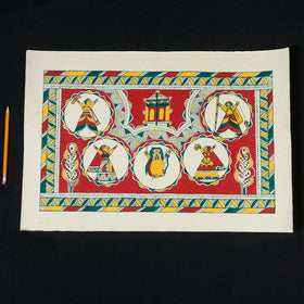  Manjusha Painting On Handmade Paper 