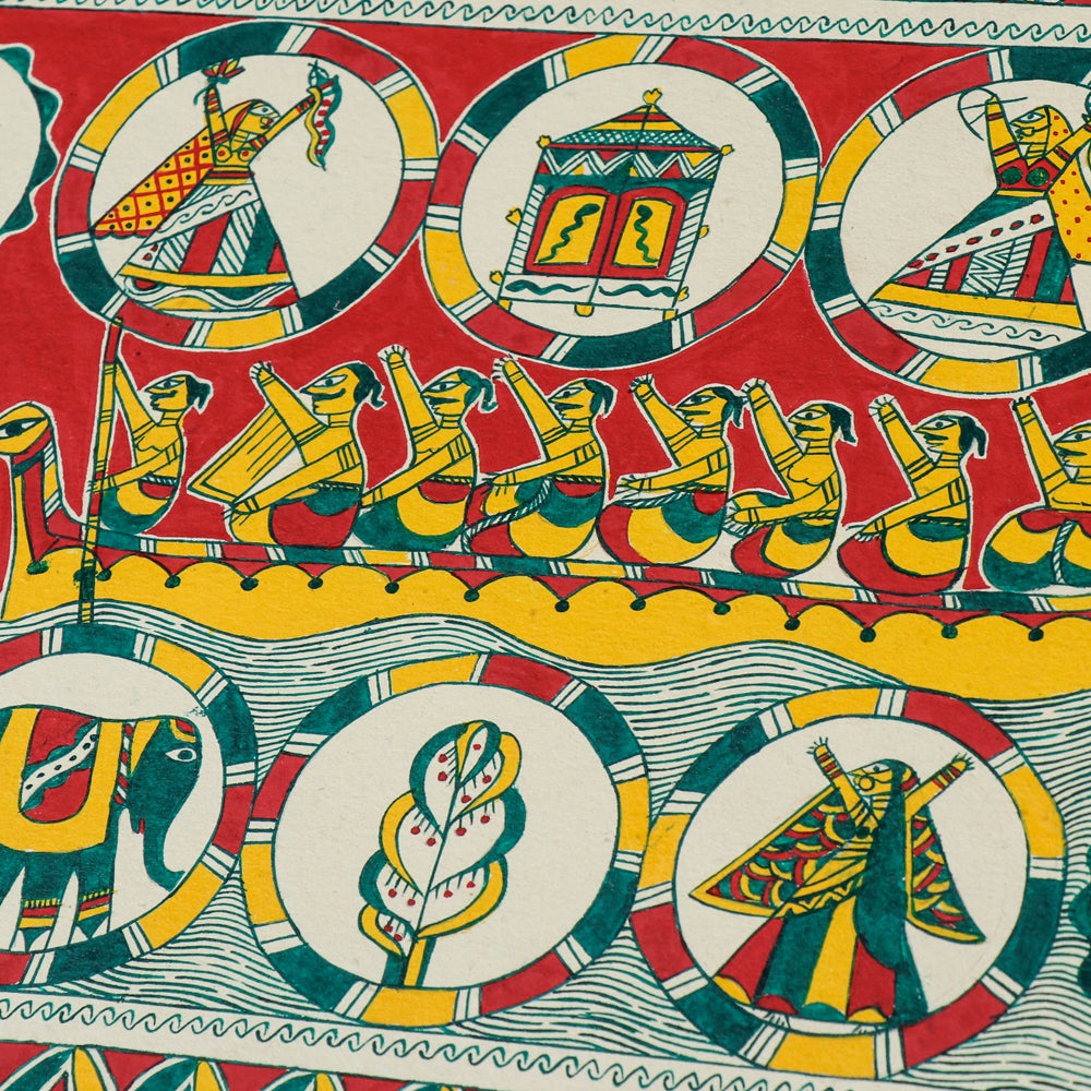  Manjusha Painting On Handmade Paper 