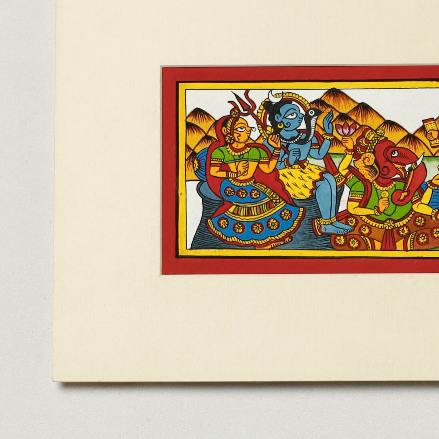 Traditional Phad Painting by Kalyan Joshi (4 x 9 in)