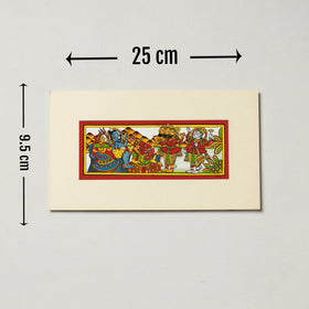 Traditional Phad Painting by Kalyan Joshi (4 x 9 in)