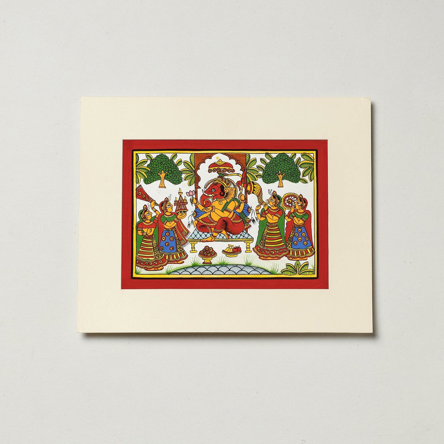 Traditional Phad Painting by Kalyan Joshi (7 x 9 in)