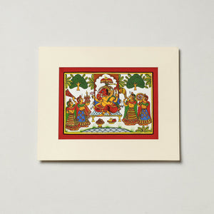 Traditional Phad Painting by Kalyan Joshi (7 x 9 in)