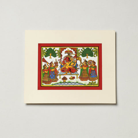 Traditional Phad Painting by Kalyan Joshi (7 x 9 in)