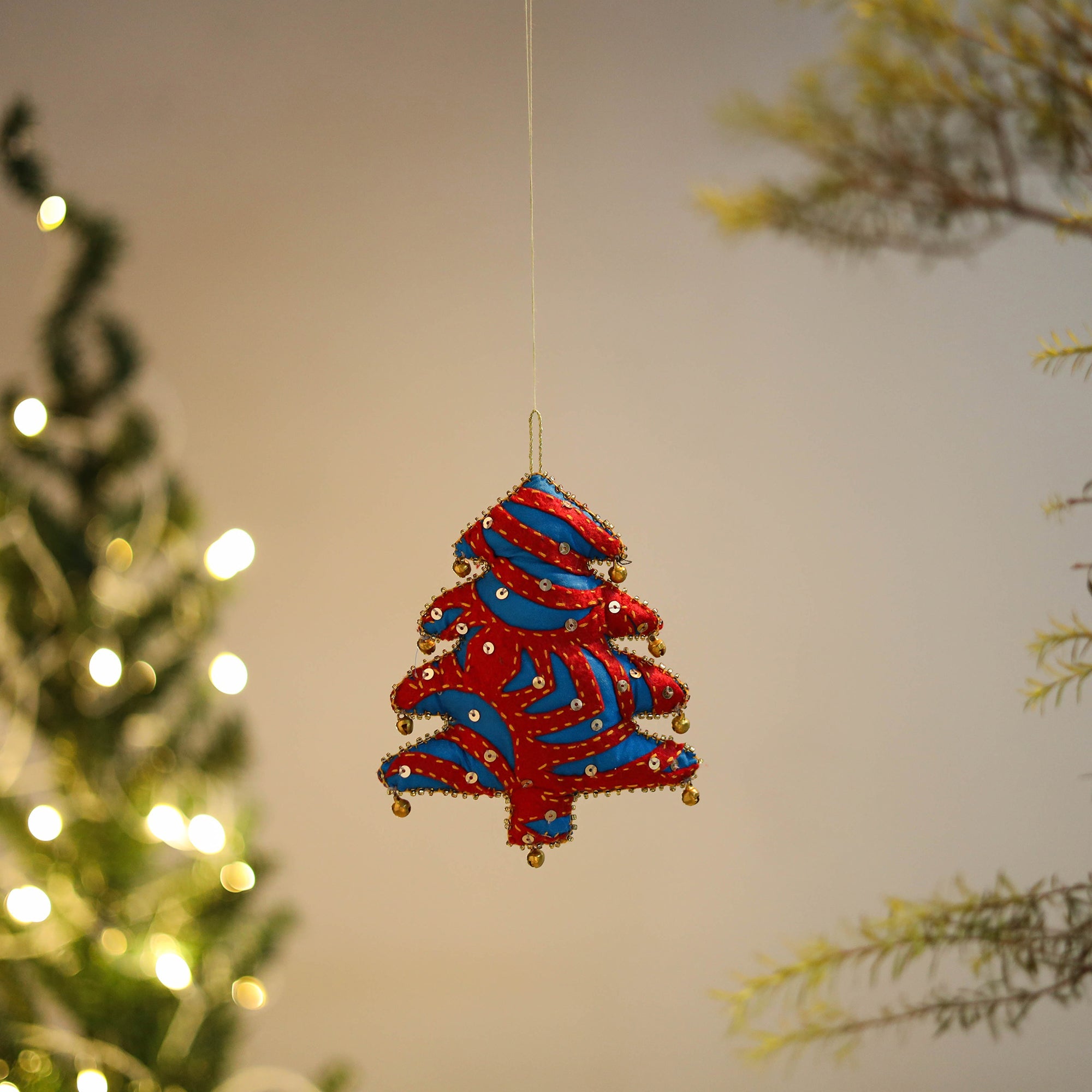 Tree felt ornament - handmade christmas decor 45