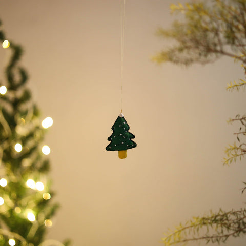 Shop Tree - Handmade Threadwork Stuffed Christmas Ornament