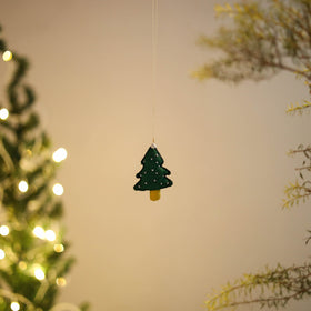 Shop Tree - Handmade Threadwork Stuffed Christmas Ornament