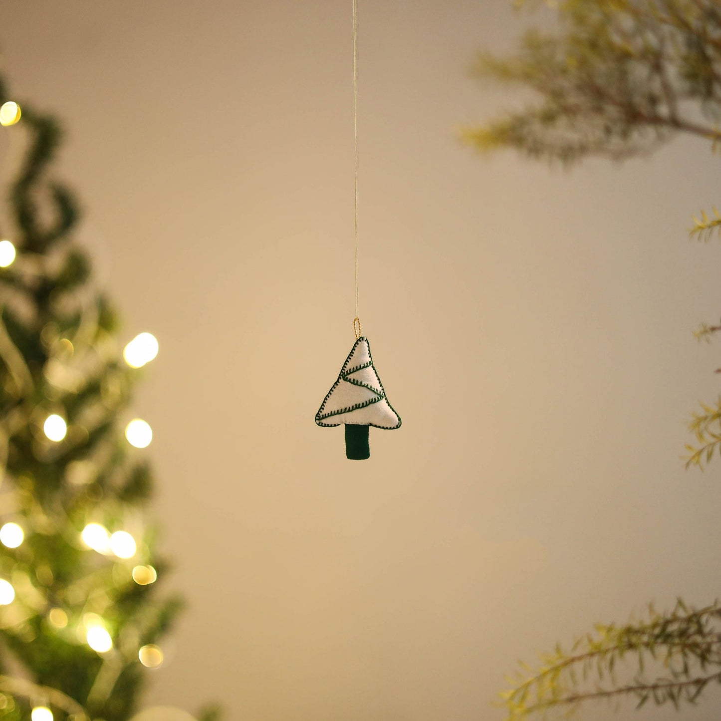 Shop Tree - Handmade Threadwork Stuffed Christmas Ornament