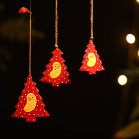 Tree - kashmir handpainted christmas decor ornament