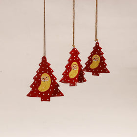 Tree - kashmir handpainted christmas decor ornament