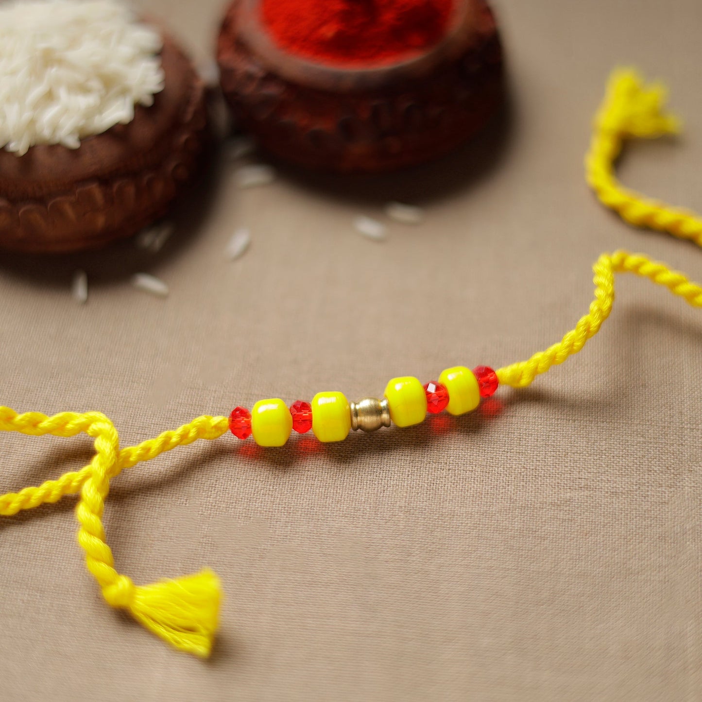  Tribal Dokra Craft Beadwork Rakhi 04 